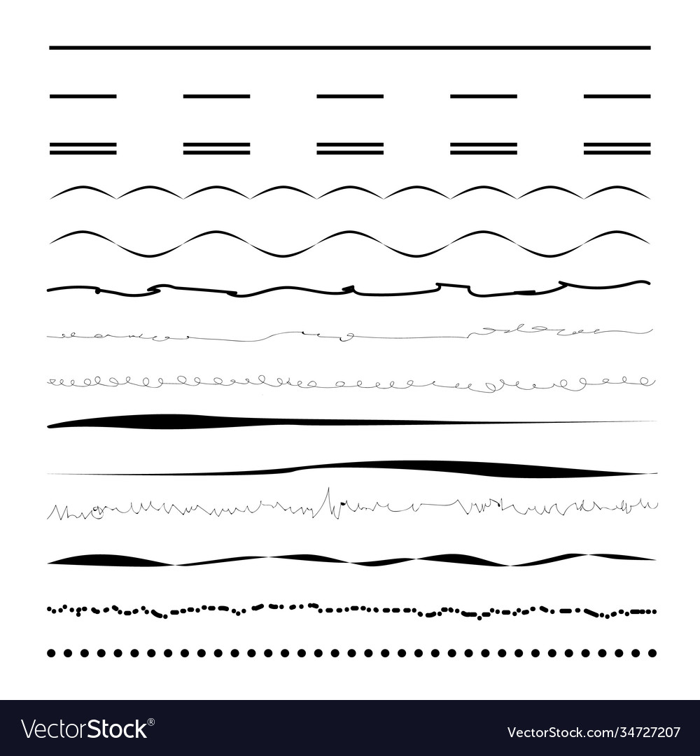 Legen Sie wavy Zickzack sündige horizontale Linien