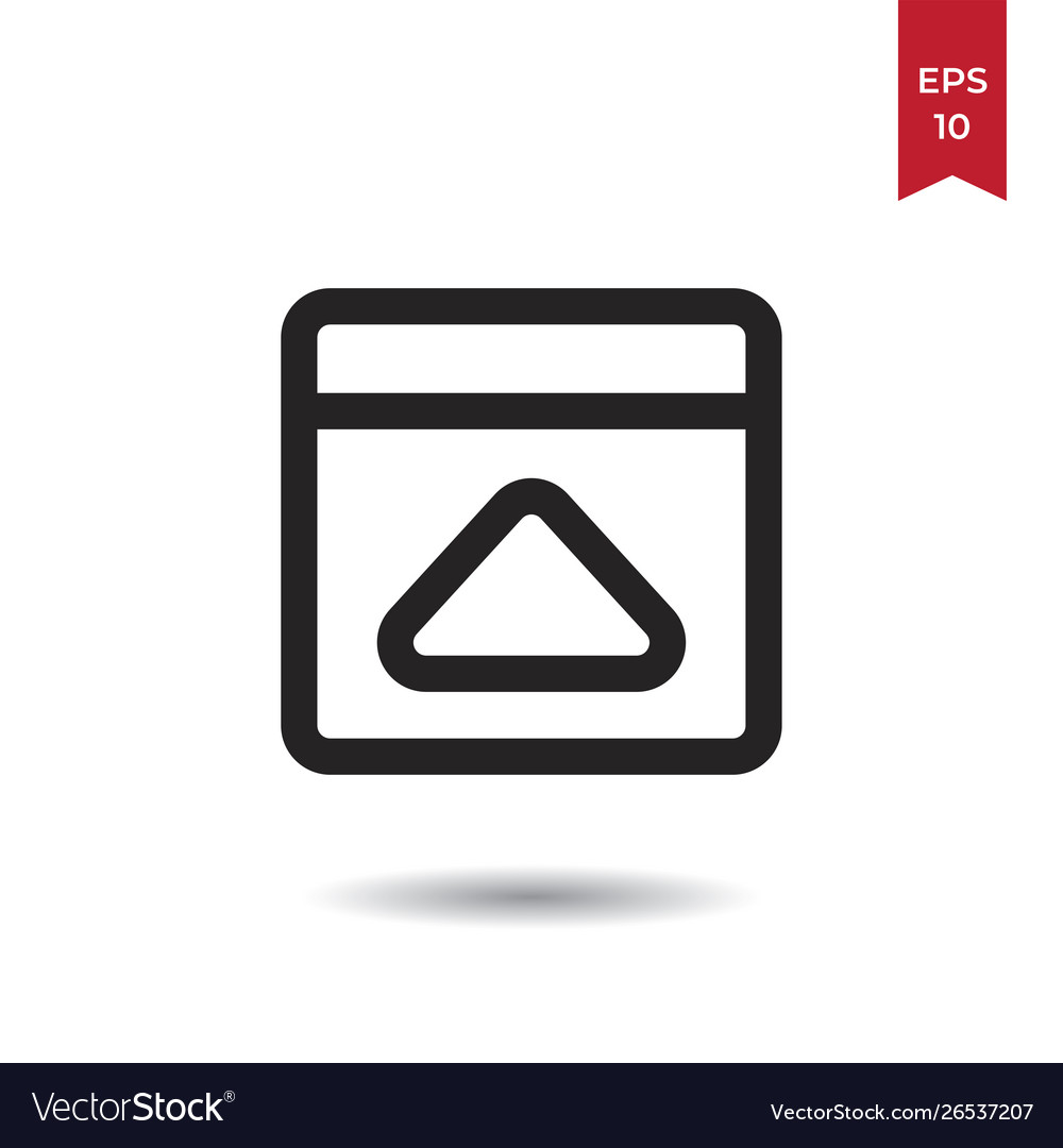 Upload internet icon vector image Upload internet icon