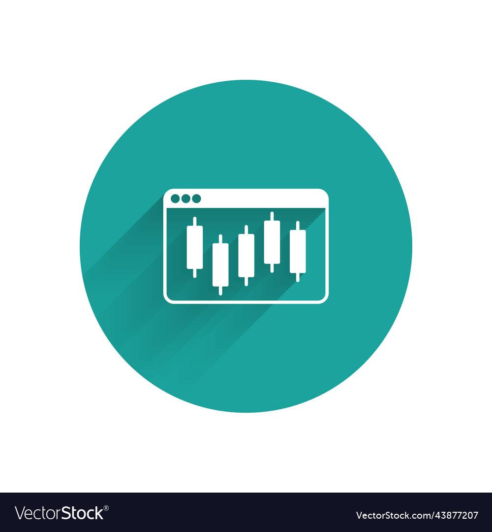 White browser with stocks market growth graphs