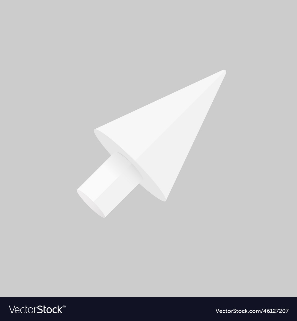 Weiße Mauszeiger Symbol Design Cursor Zeichen vector image Weiße Mauszeiger Symbol Design Cursor Zeichen