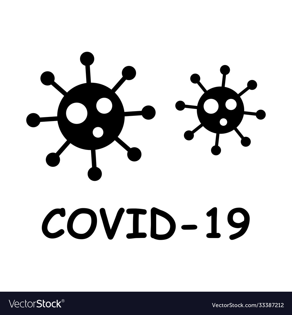 1326 covid19 virus icon and text