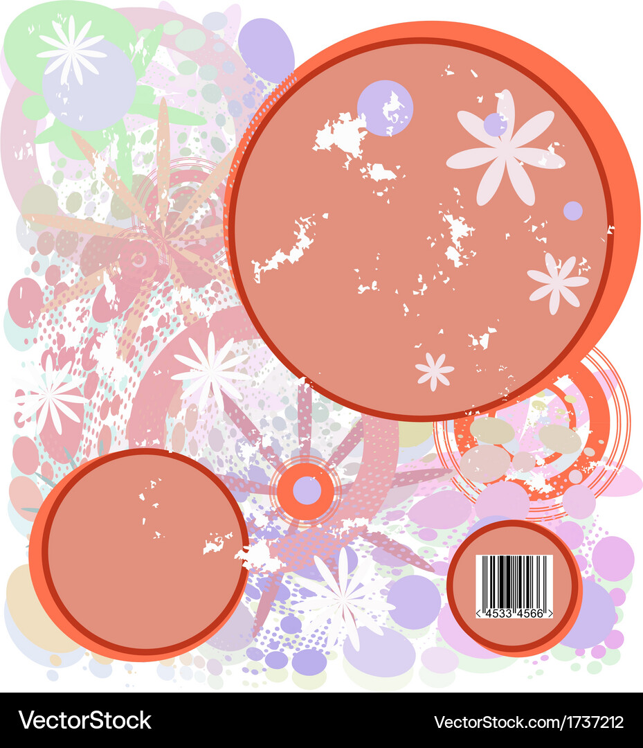 Background and barcode Royalty Free Vector Image