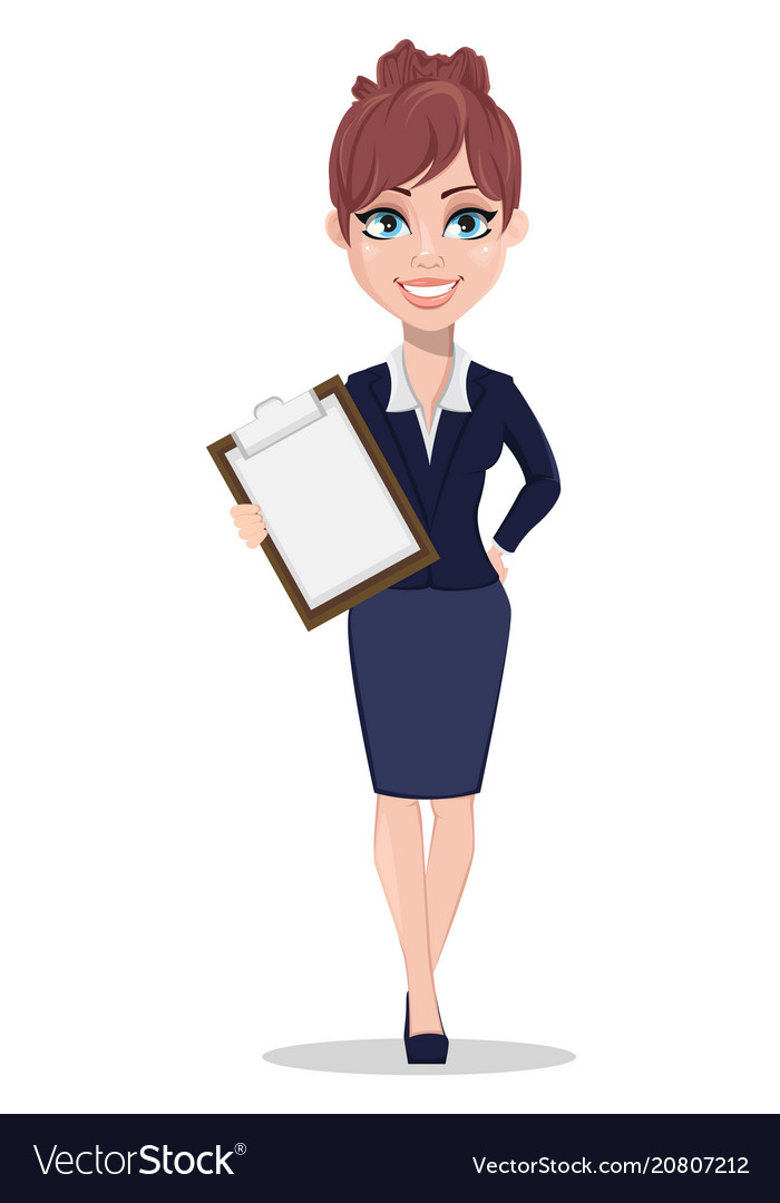 Beautiful business woman in office style clothes vector image Beautiful business woman in office style clothes
