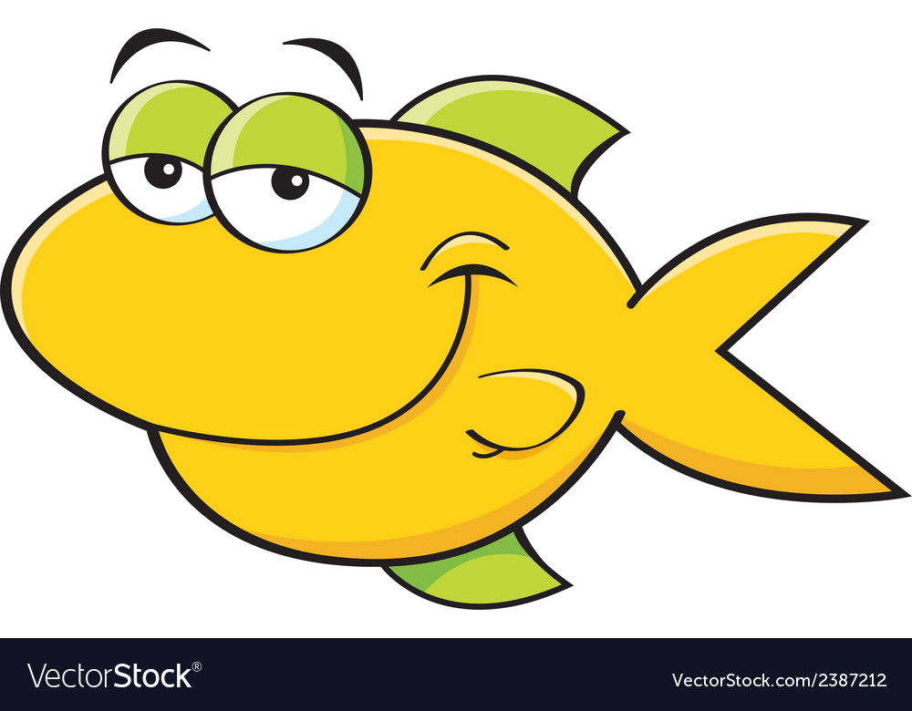 Download Cartoon Smiling Fish Royalty Free Vector Image