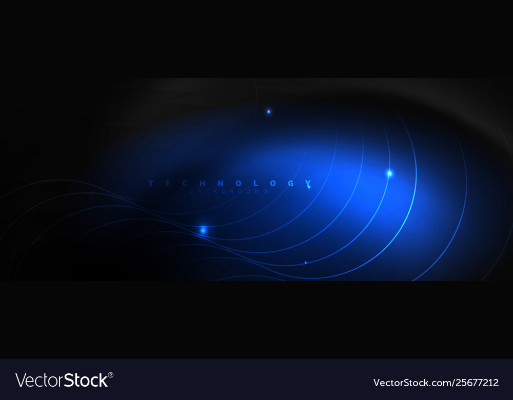 Dark abstract background with bright color neon Vector Image