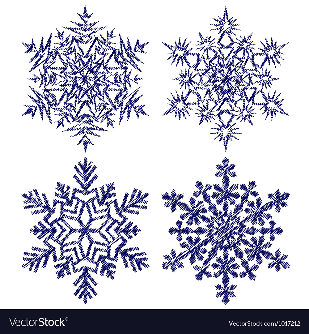 Decorative abstract snowflake
