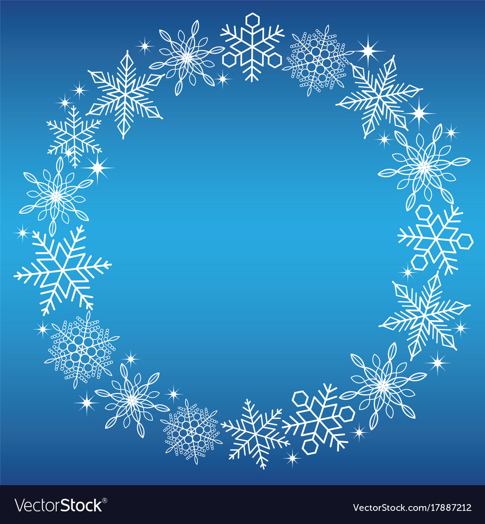 Elegant Snowflake Frame