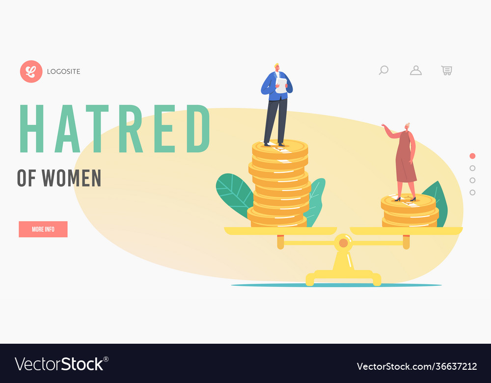 Gender inequality sex discrimination landing page