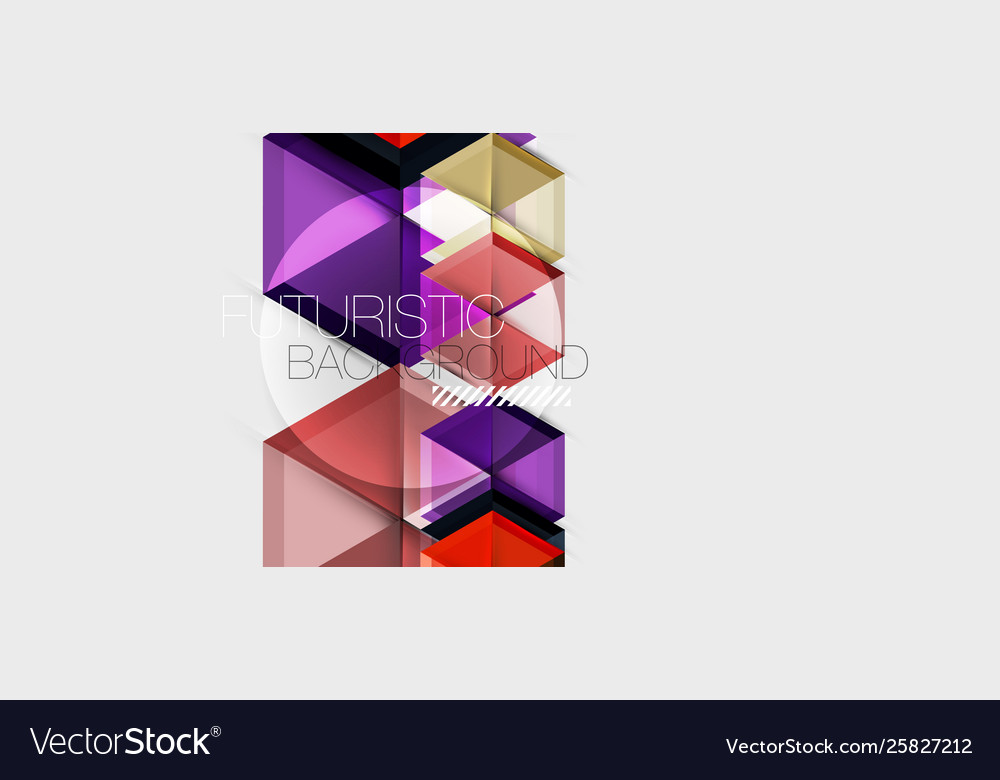 Geometric triangle and hexagon abstract background Vector Image Geometric triangle and hexagon abstract background