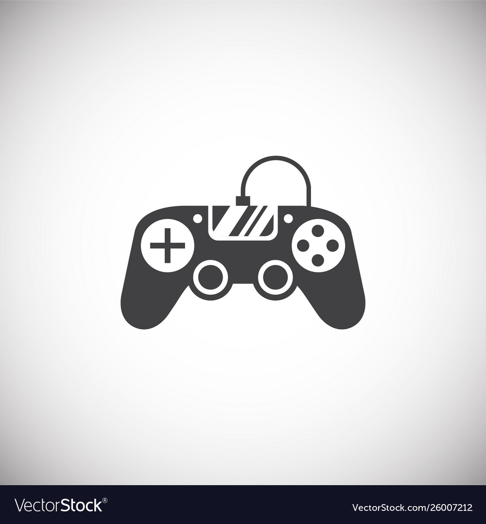 Joystick icon on background for graphic and web