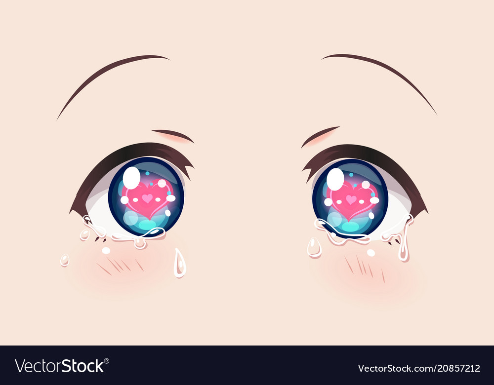 4 Ways to Draw Crying Anime Eyes & Tears - AnimeOutline