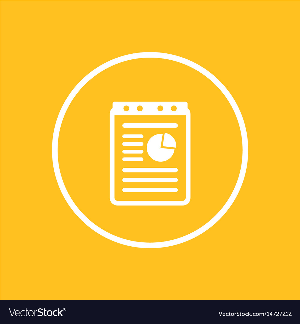 Report document icon in circle
