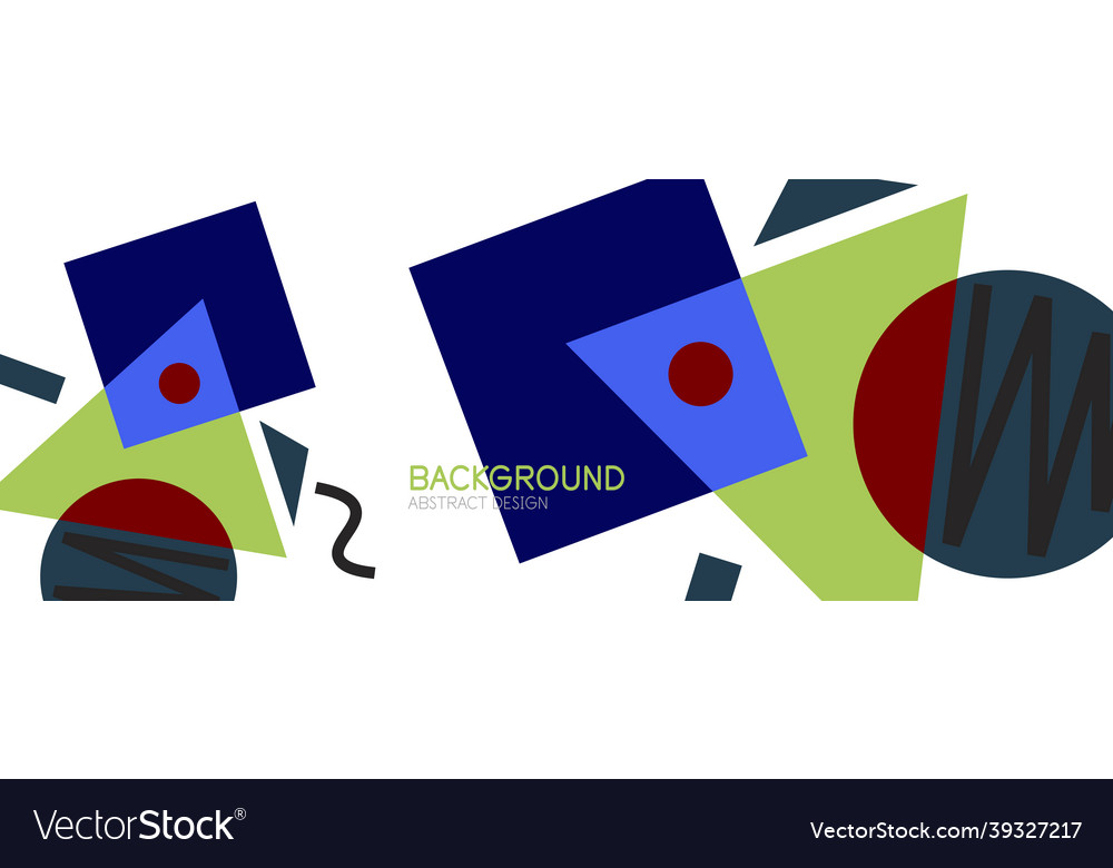 Abstract background blocks lines triangles vector image Abstract background blocks lines triangles