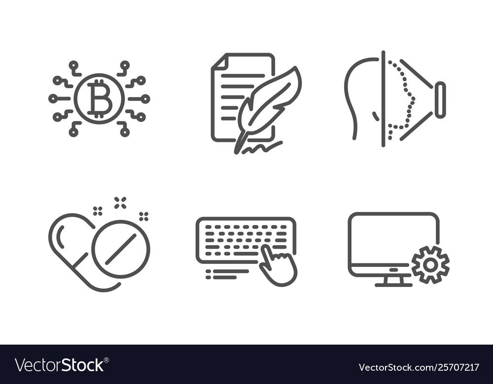 Bitcoin system face id and computer keyboard