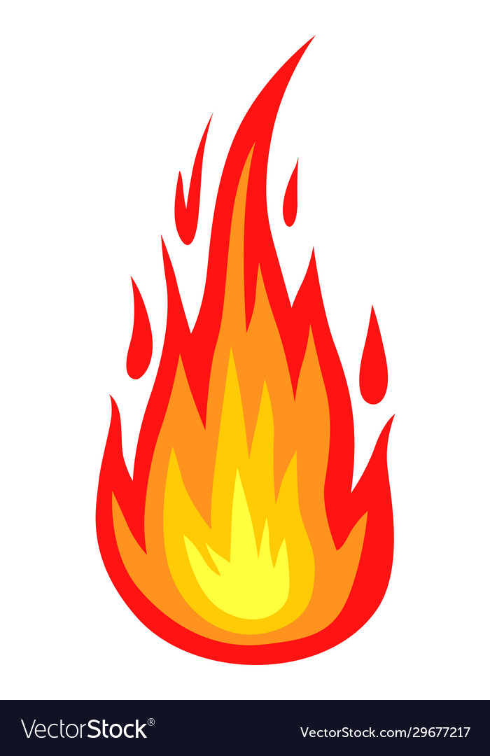 Colors fire icon Royalty Free Vector Image - VectorStock