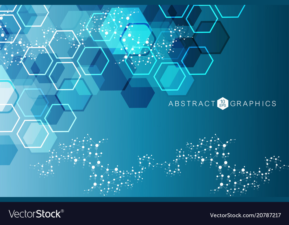 Hexagonal Data Network Background