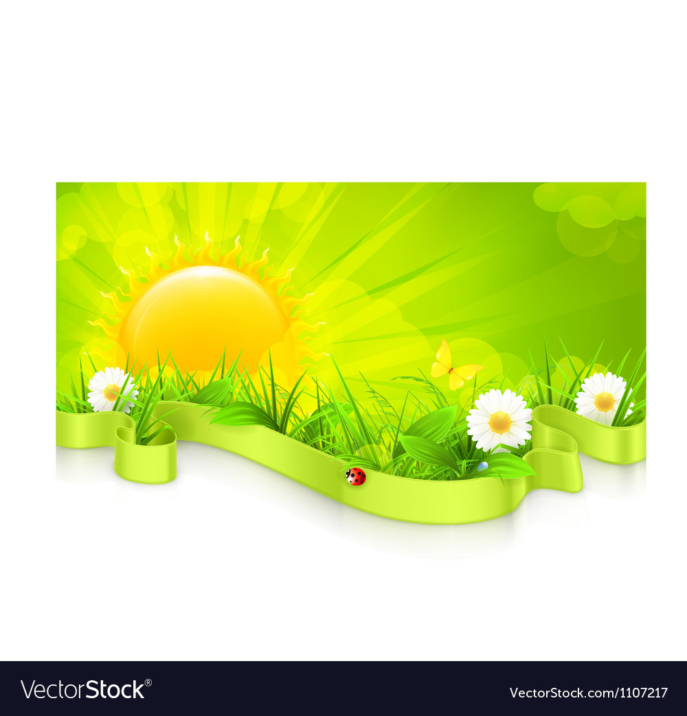 Landscape background Royalty Free Vector Image