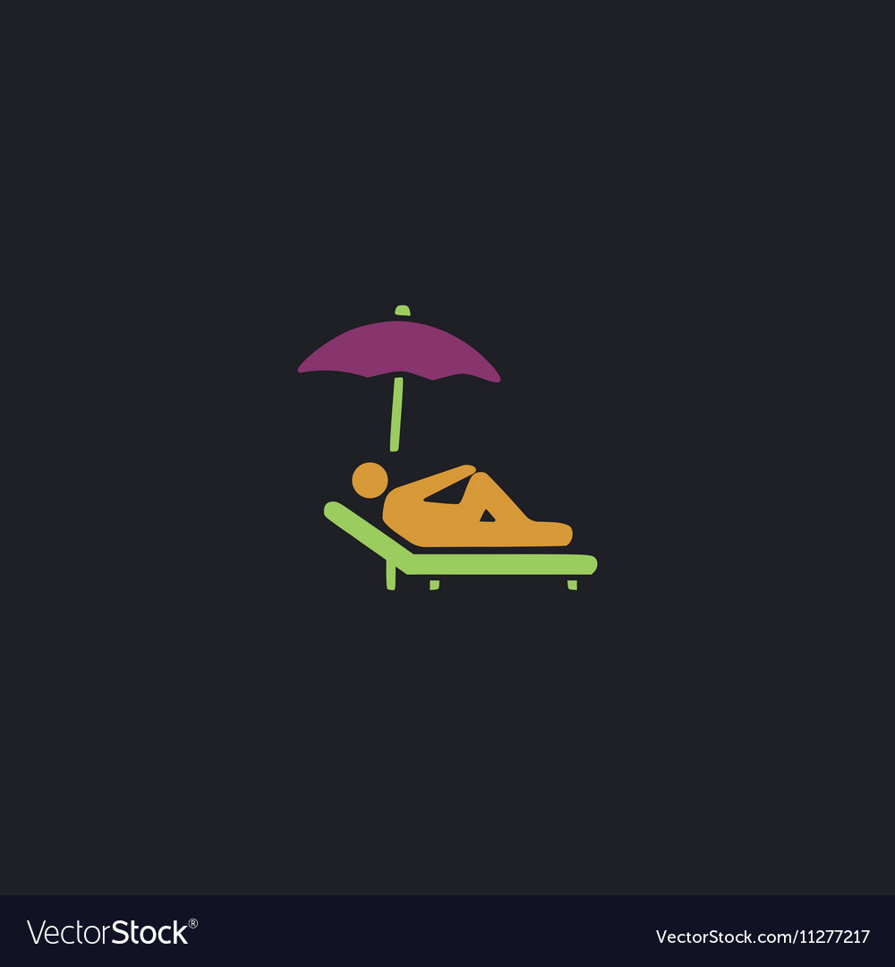 Lounger computer symbol
