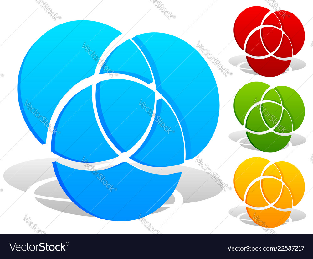 Overlapping Circles - 3 Intersecting