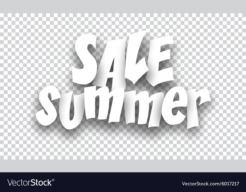 Paper summer sale sign