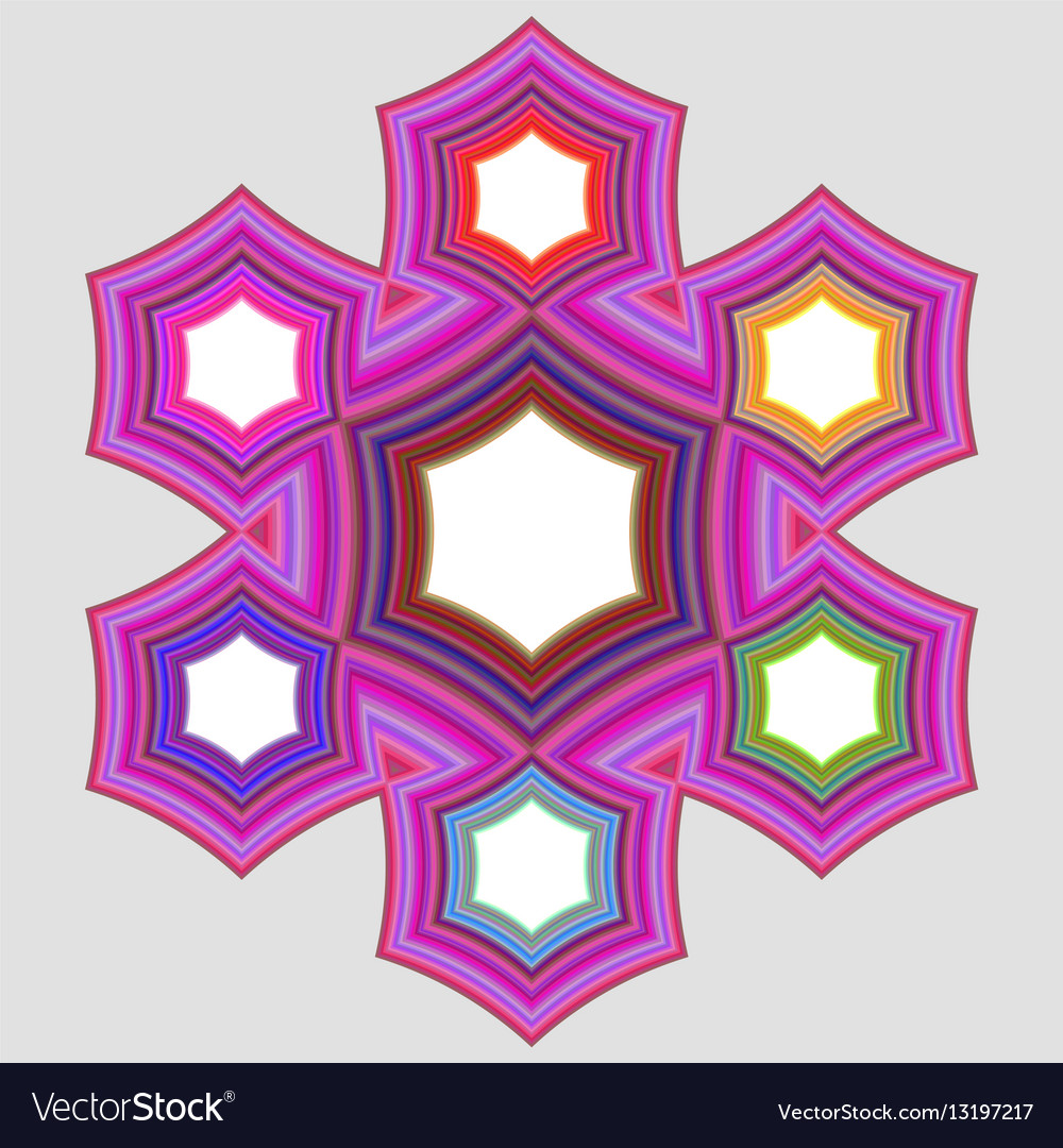 Six part circular infographic element design