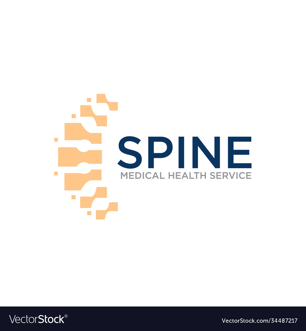 Spine health logo design for medical company