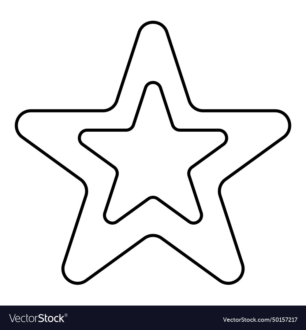 Star symbol bright drawing simple icon doodle