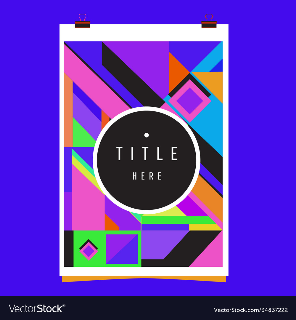 Abstract colorful geometric pattern background Vector Image Abstract colorful geometric pattern background