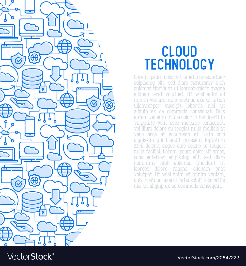 Cloud Computing Technology Icons