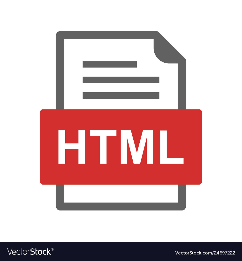 Html file document icon