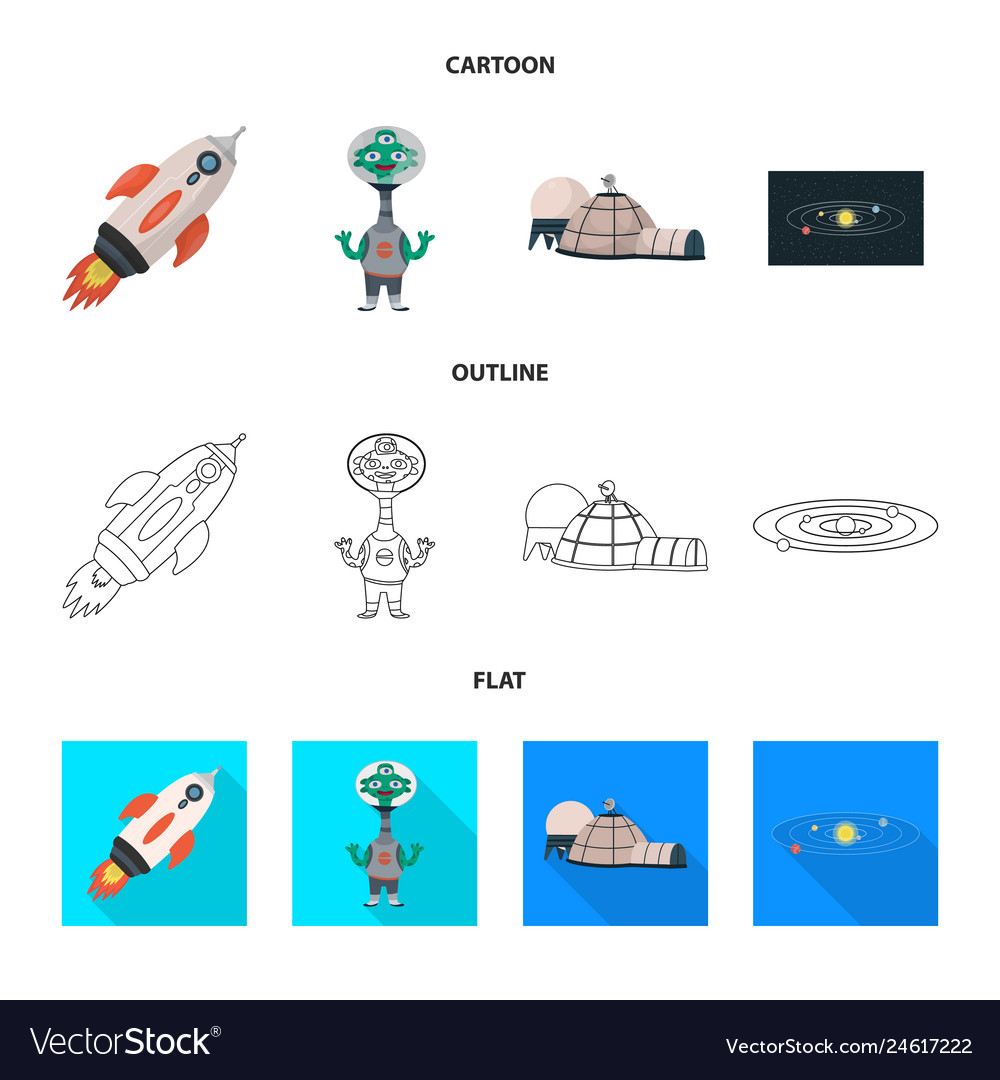 Isolated object of astronomy and technology symbol