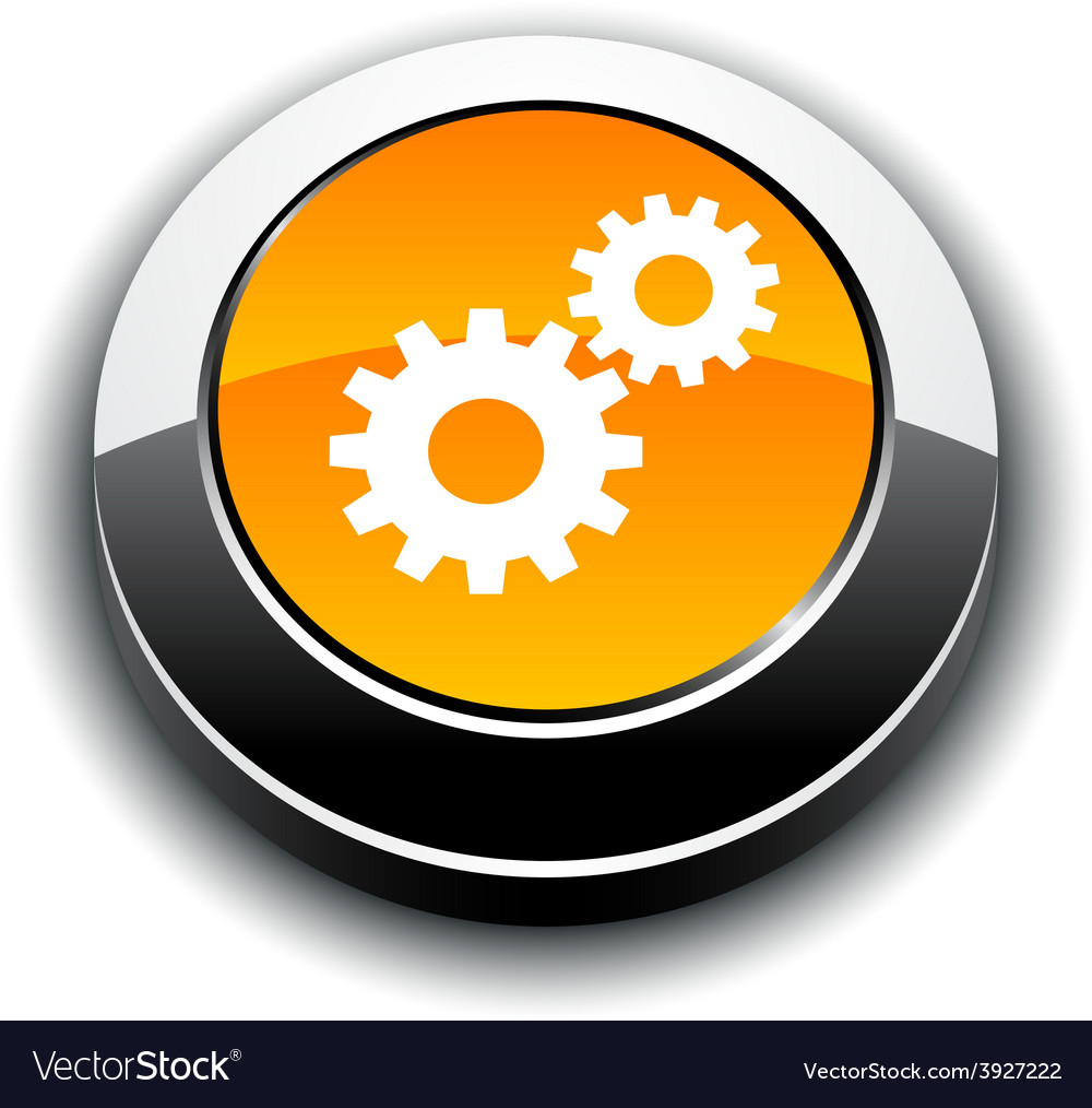 Metallic Gear Button