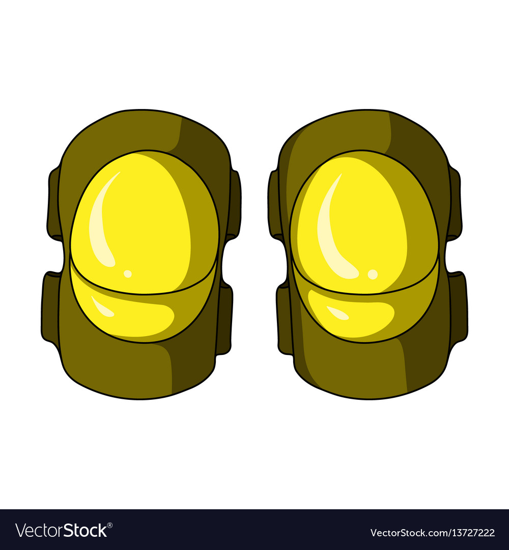 Protective elbow pads for cyclists protection Vector Image