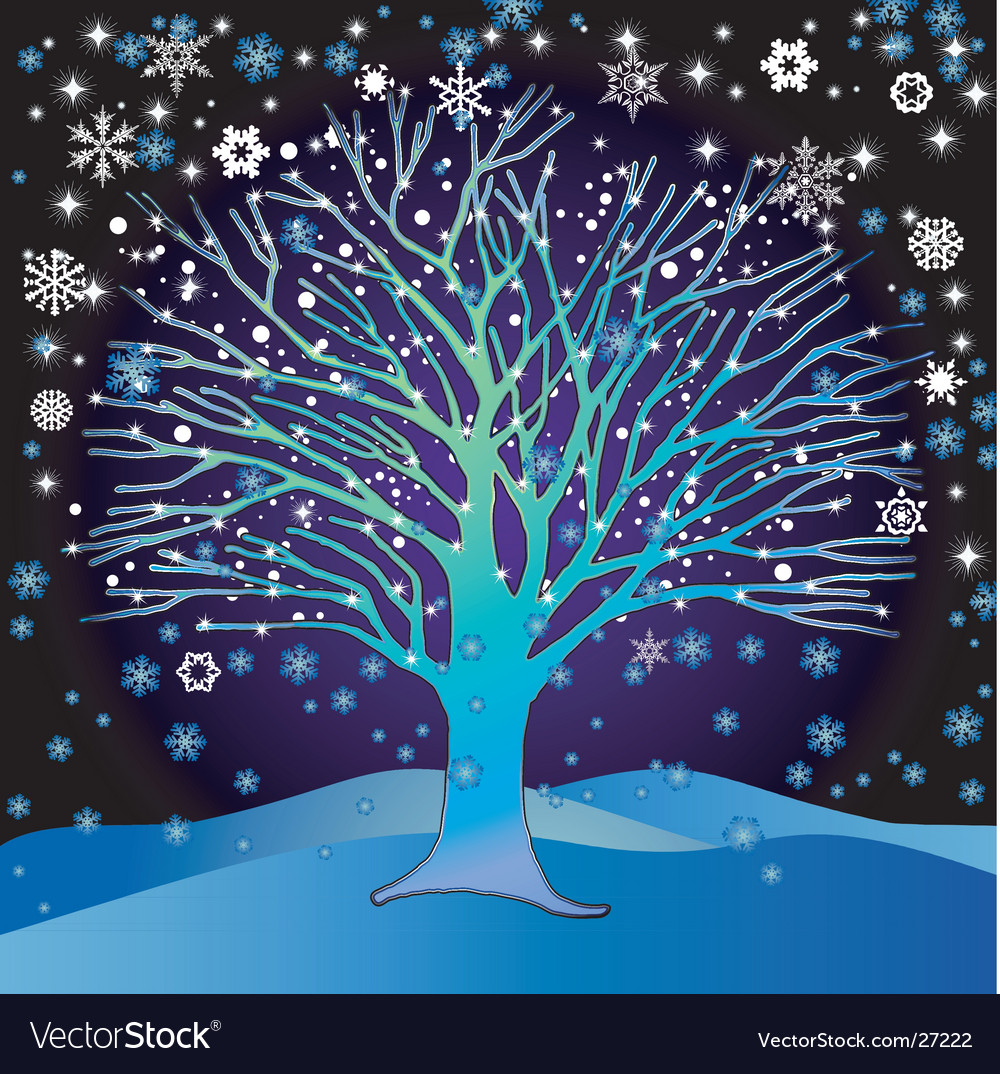 Snowy Winter Tree