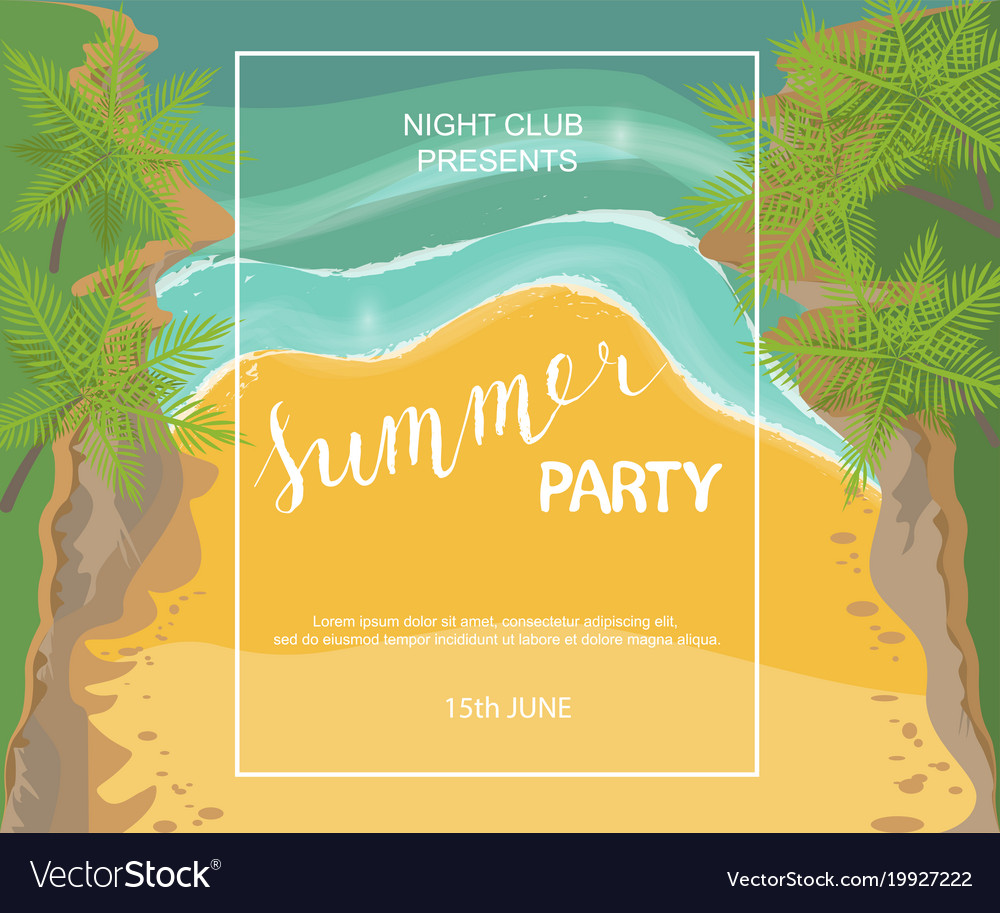 Summer party poster