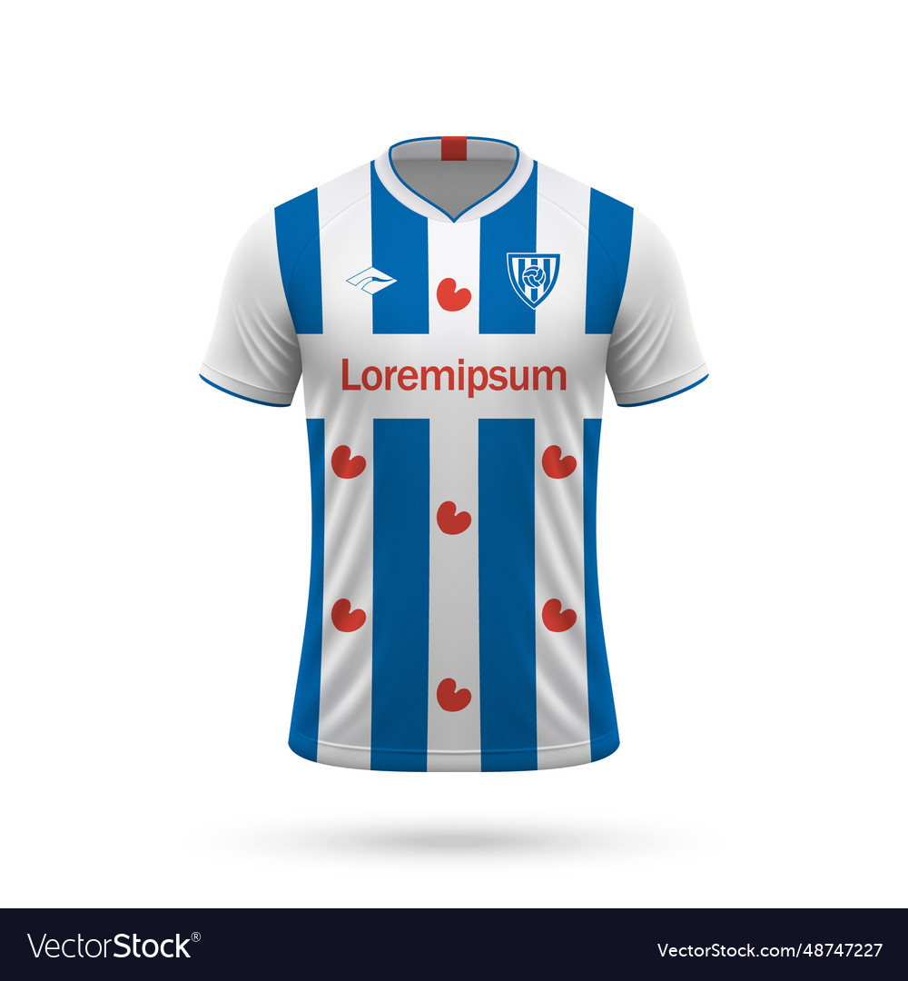 3d realistic soccer jersey in heerenveen style