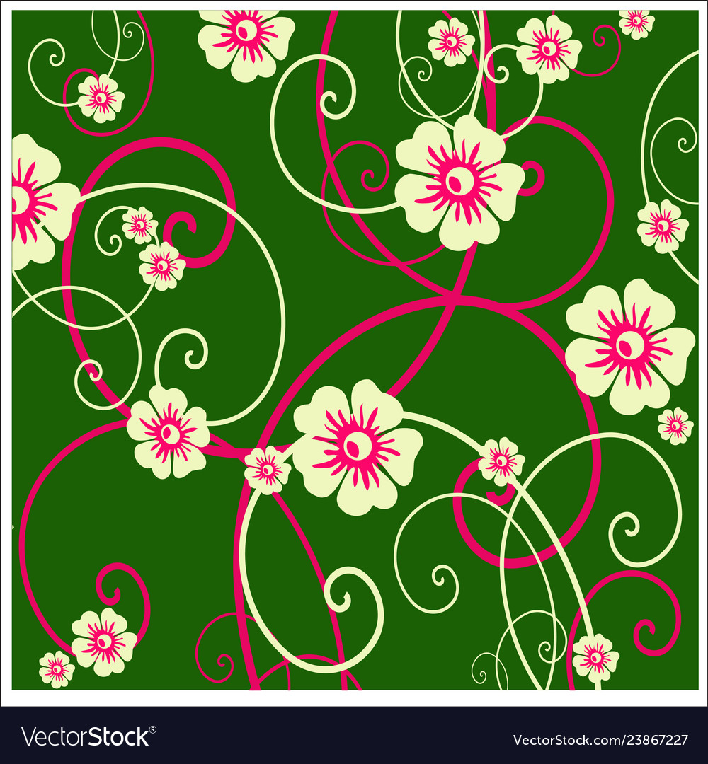 Batik design style patterns are same for fabric vector image Batik design style patterns are same for fabric