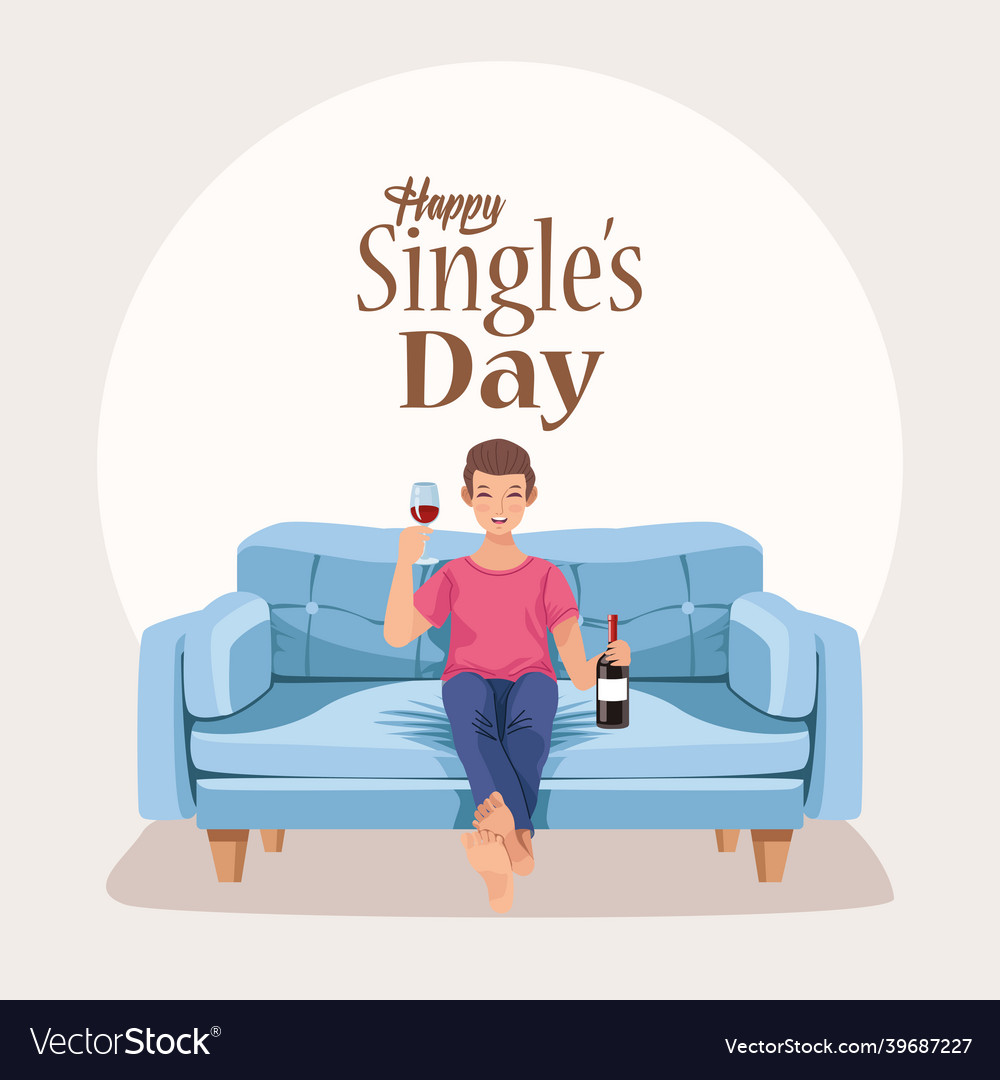 Happy singles day celebration
