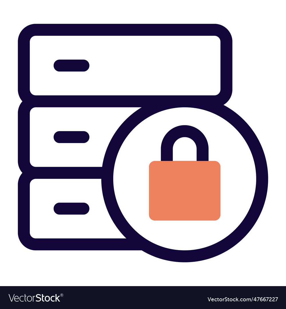 Lock database encrypted for security purposes