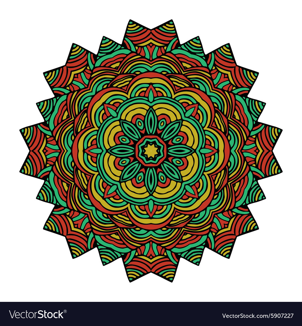 Mandala round ornament pattern