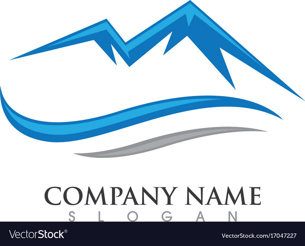 Mountains logo template