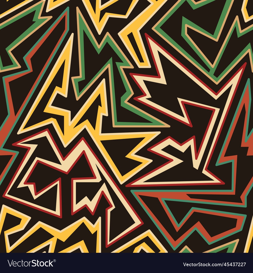 Pagan geometric seamless pattern vector image Pagan geometric seamless pattern