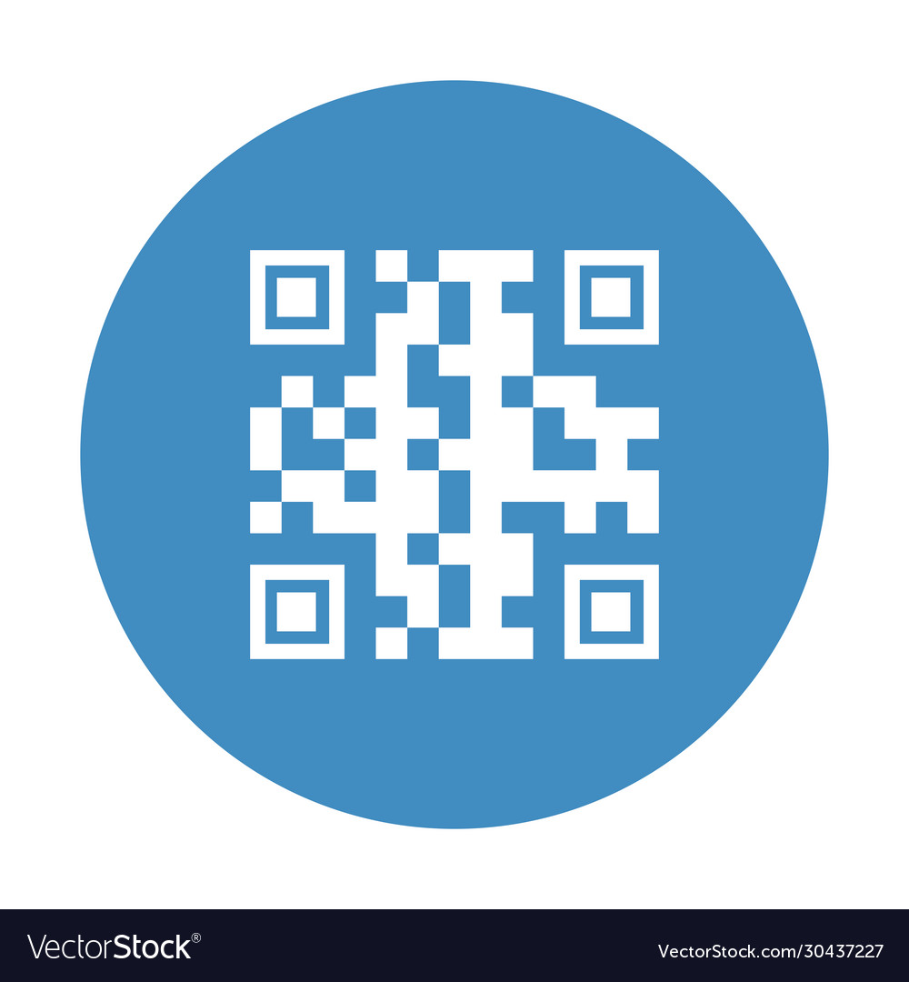 Qr code inside circle design