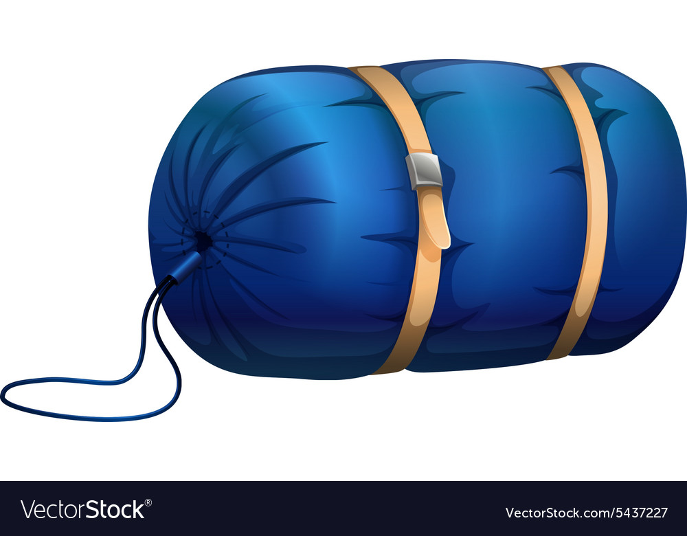 Roll sleeping bag icon cartoon style Royalty Free Vector