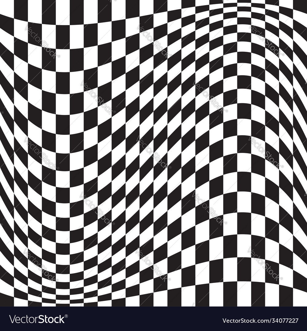 Wavy waving version checkered chequered