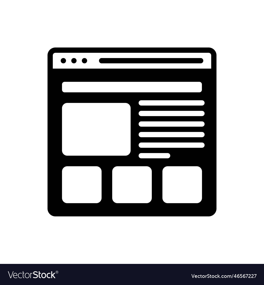 Website Royalty Free Vector Image - VectorStock