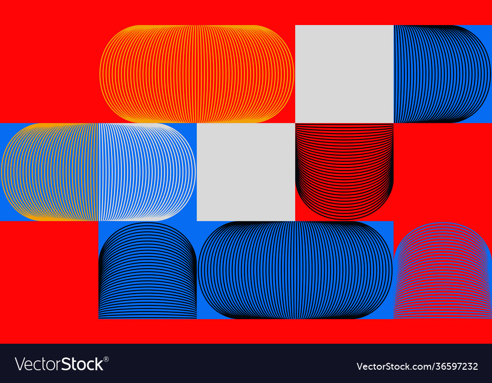 Abstract geometric pattern with transition effect vector image Abstract geometric pattern with transition effect