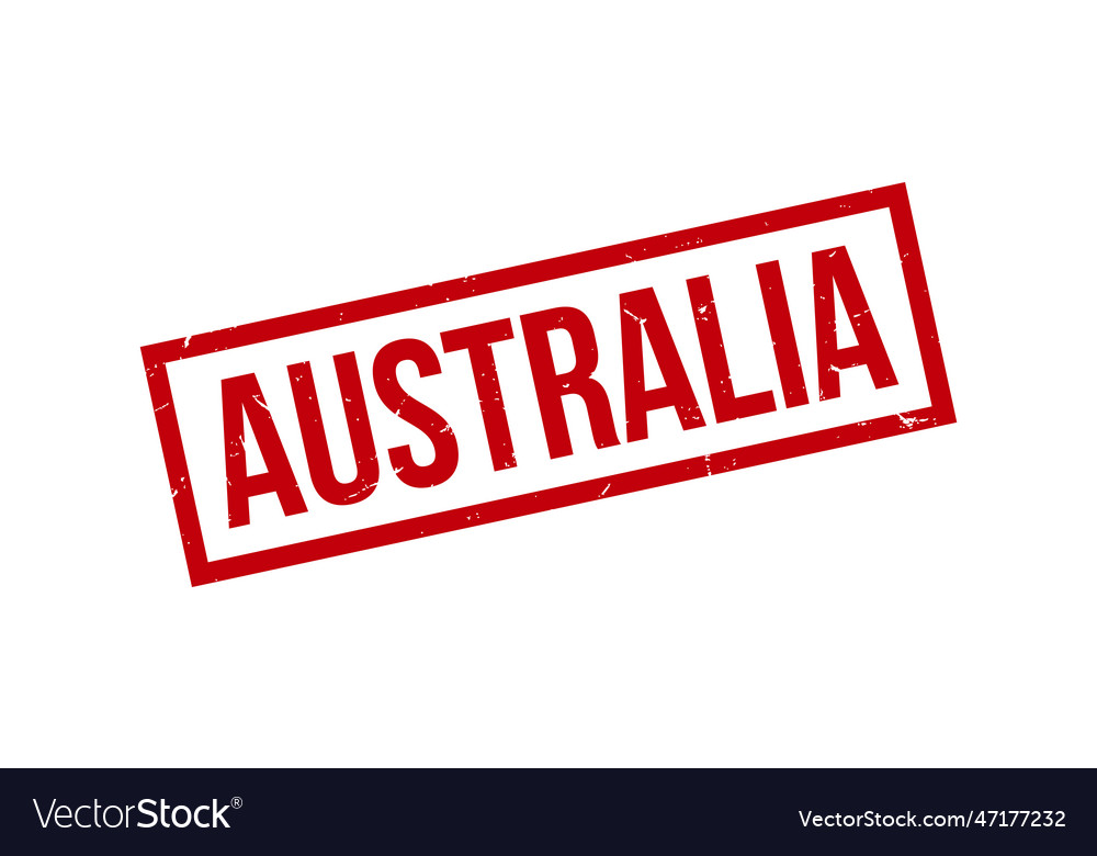 Australia rubber stamp seal Royalty Free Vector Image