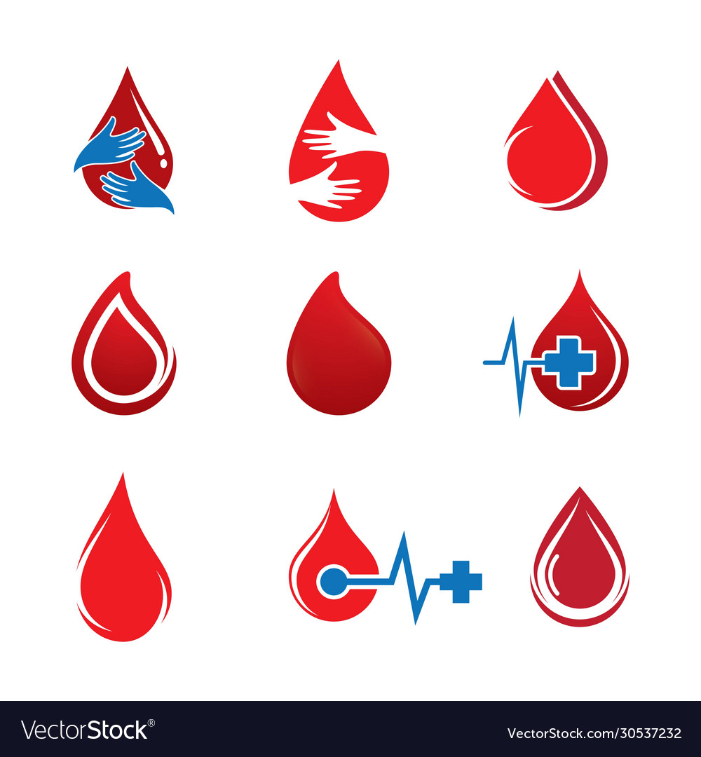 Blood Drop Icon Set