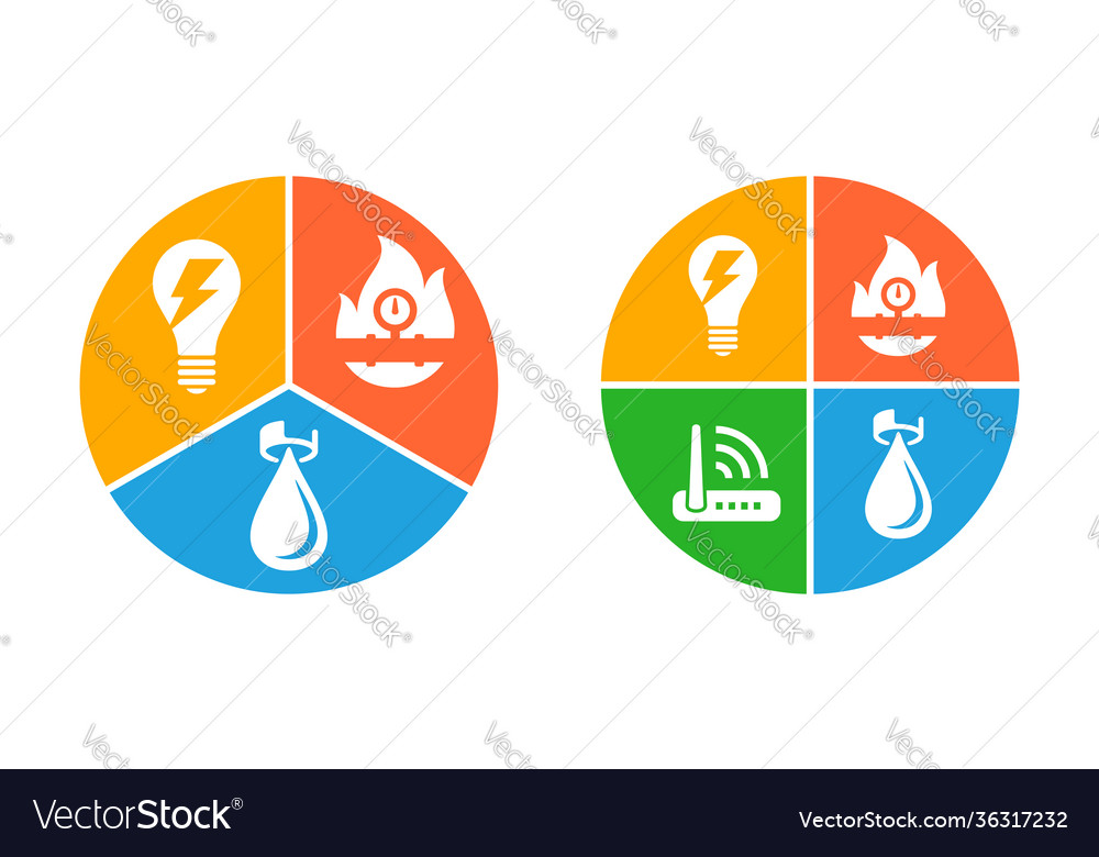 Building systems icons as diagram segments